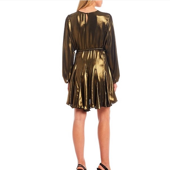 Gianni Binni Christmas dress gold size M - Picture 3 of 6